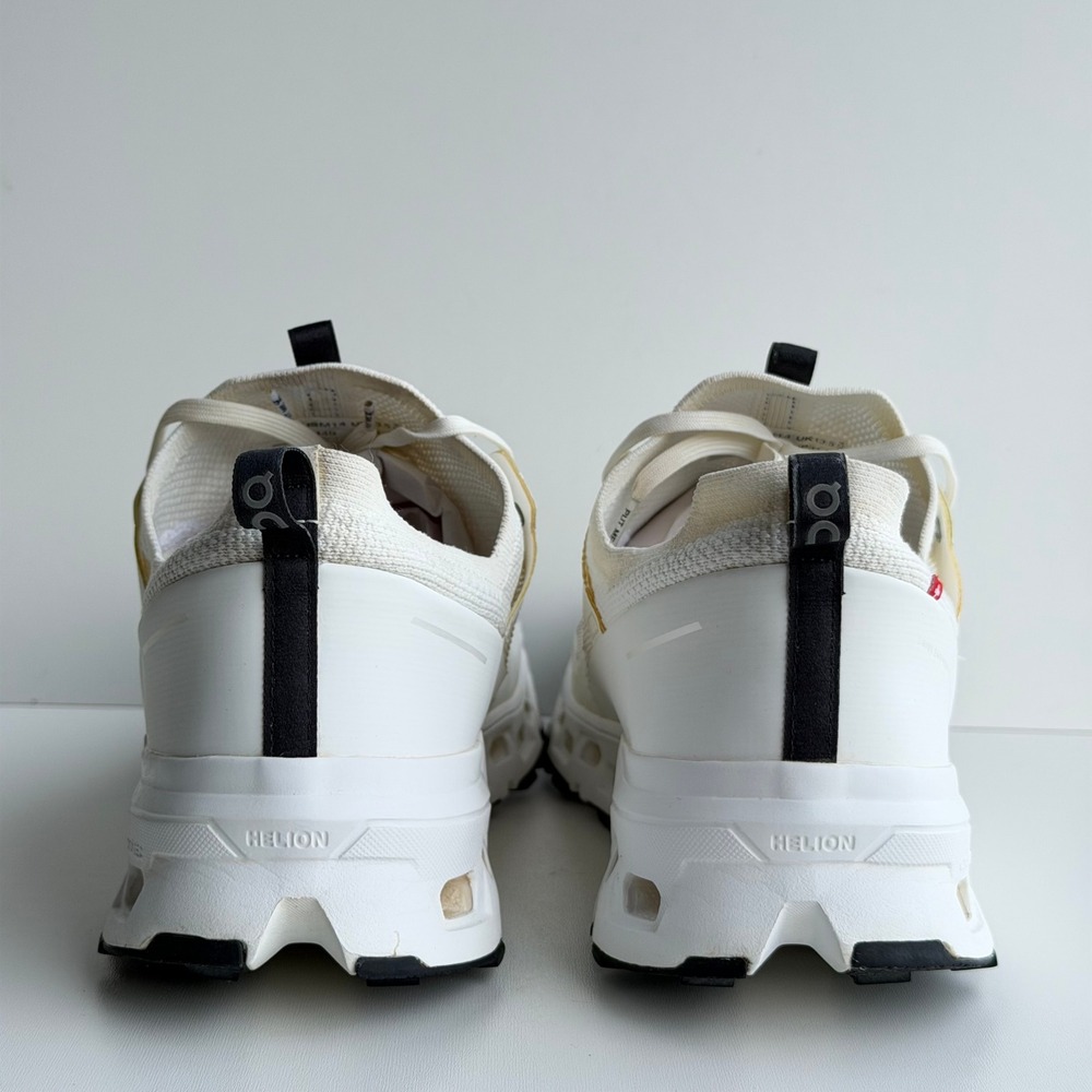 On Cloudultra Mens 14 White Cushion Comfort Trail Running Shoes Mesh Helion - Picture 7 of 10